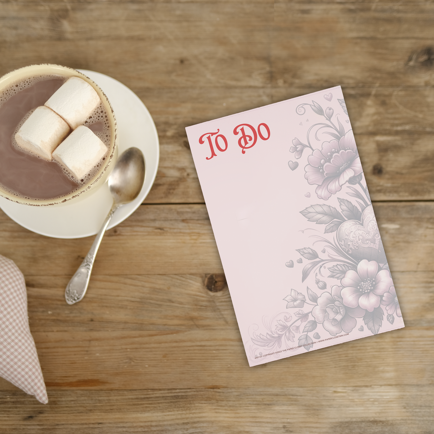 Valentine To Do notepad