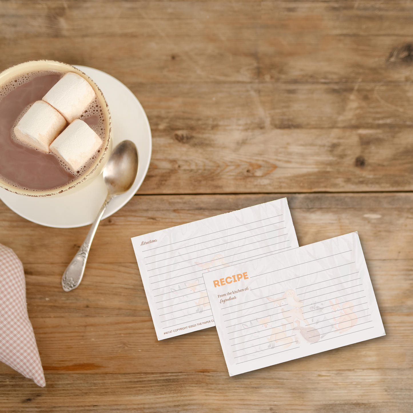 Winter Woodlands Recipe Cards