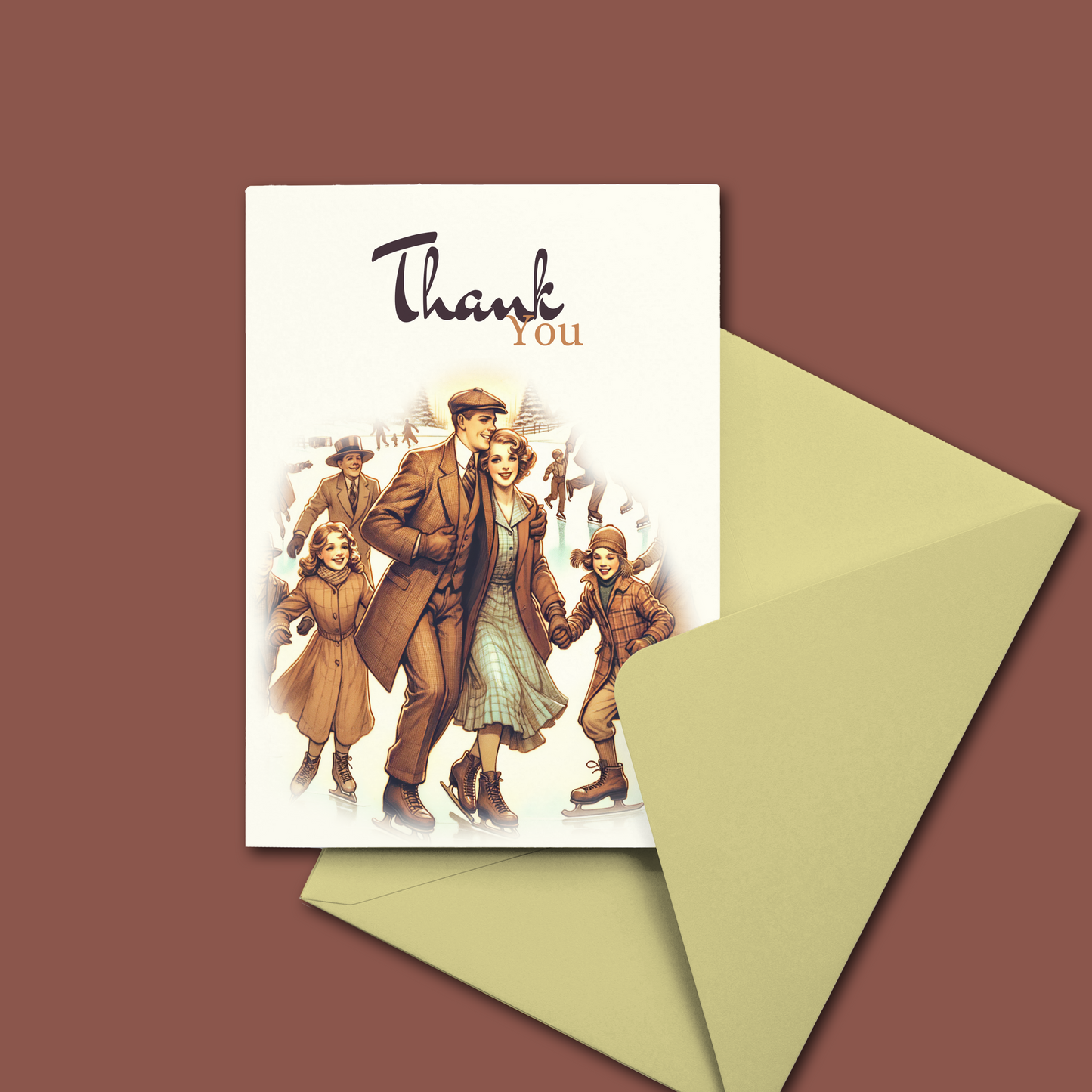 Midwest Winter Thank You Card