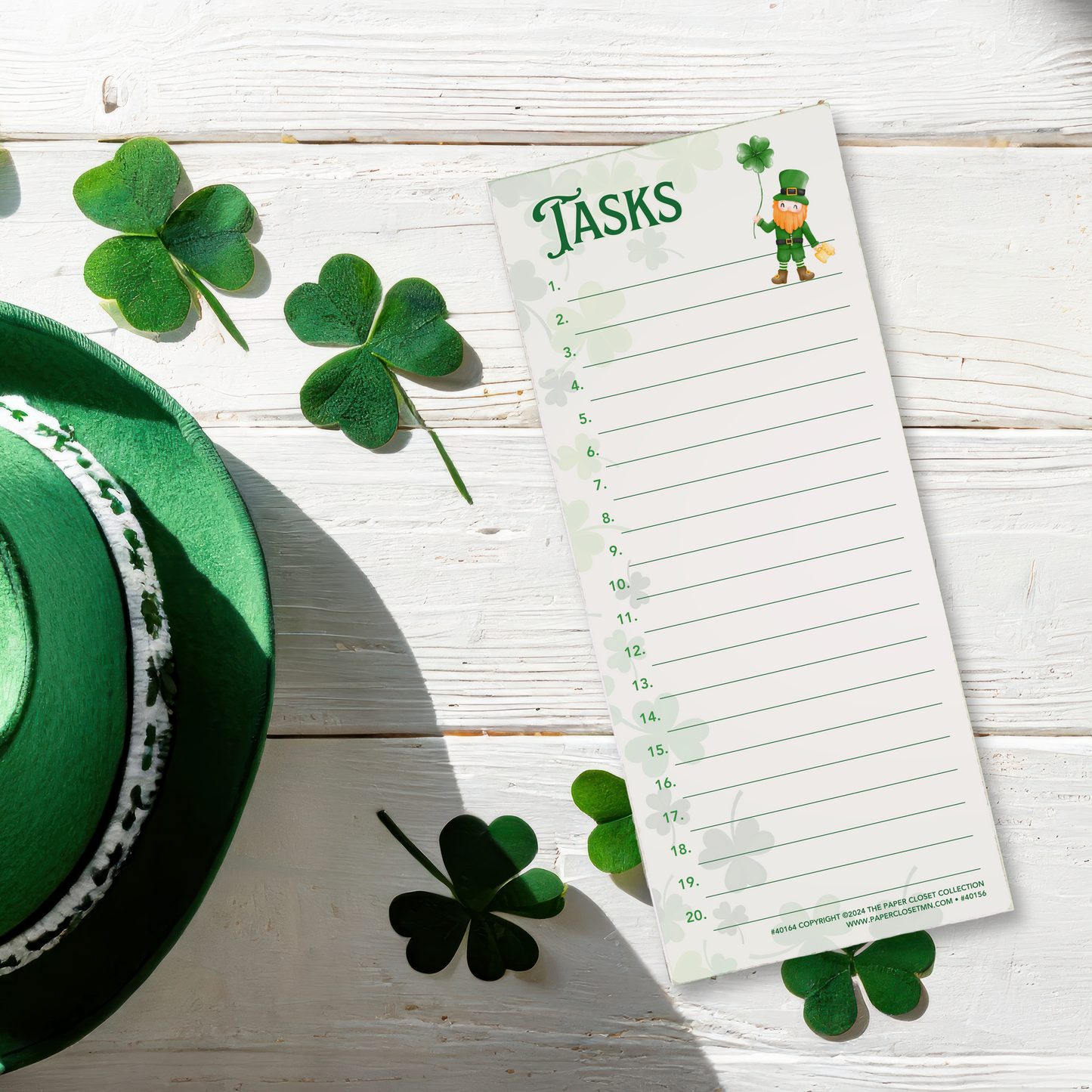 St. Patrick's Day Task List Notepad