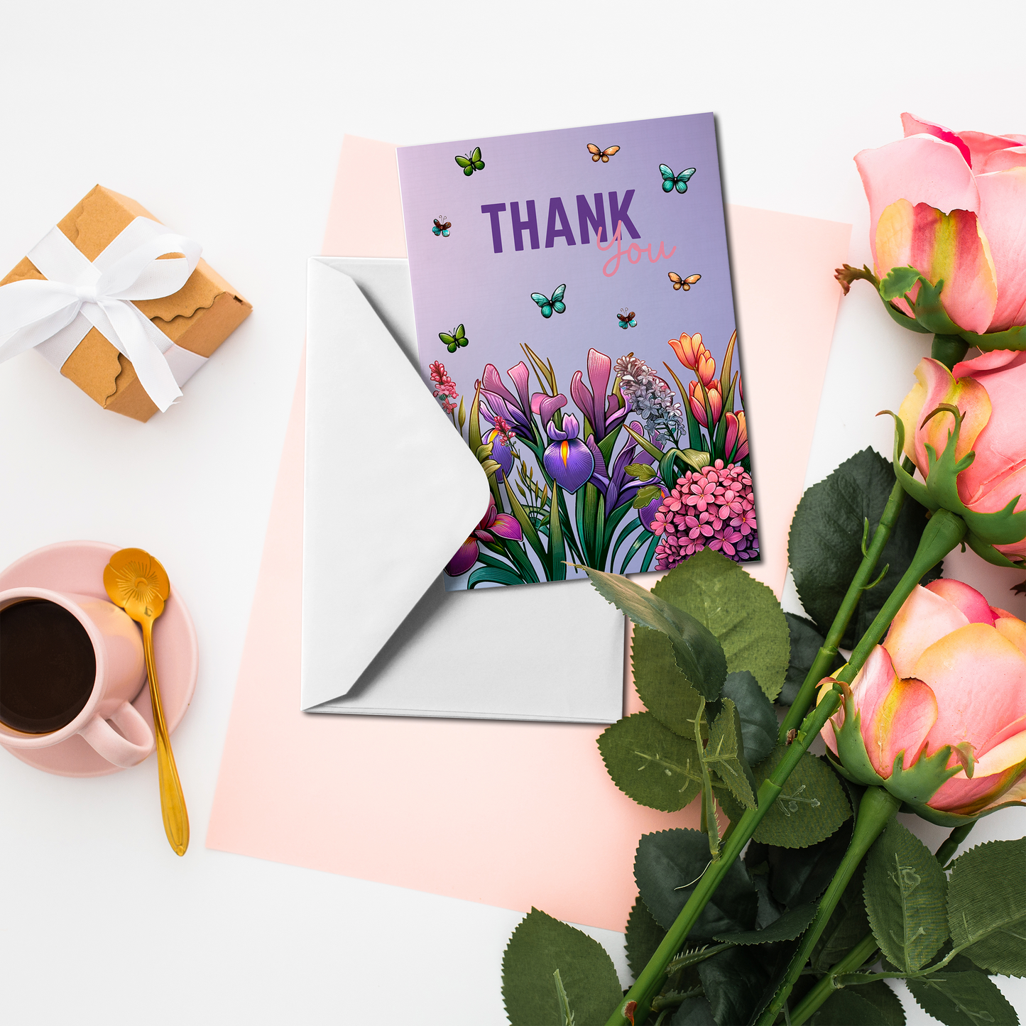 Spring Botanicals Thank You Card