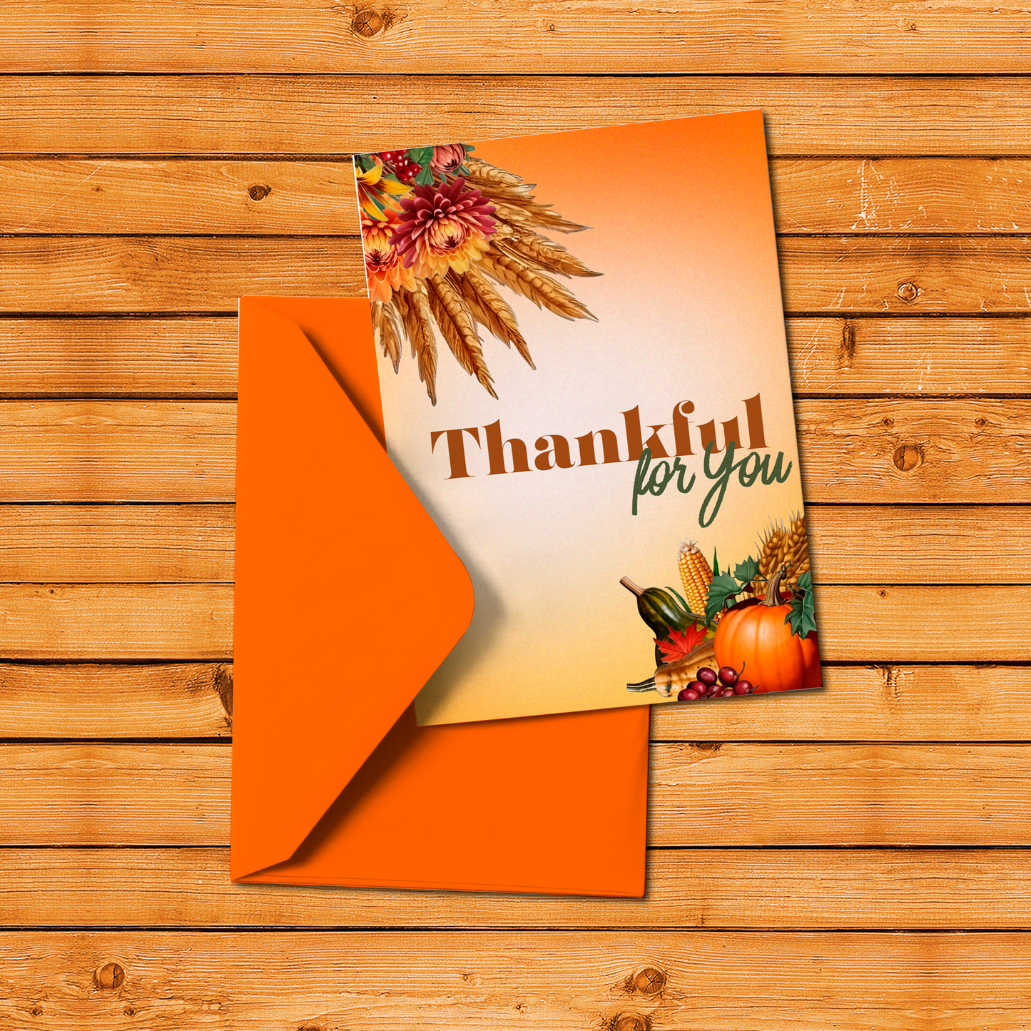 Autumn Botanicals 2024 Thank You Card