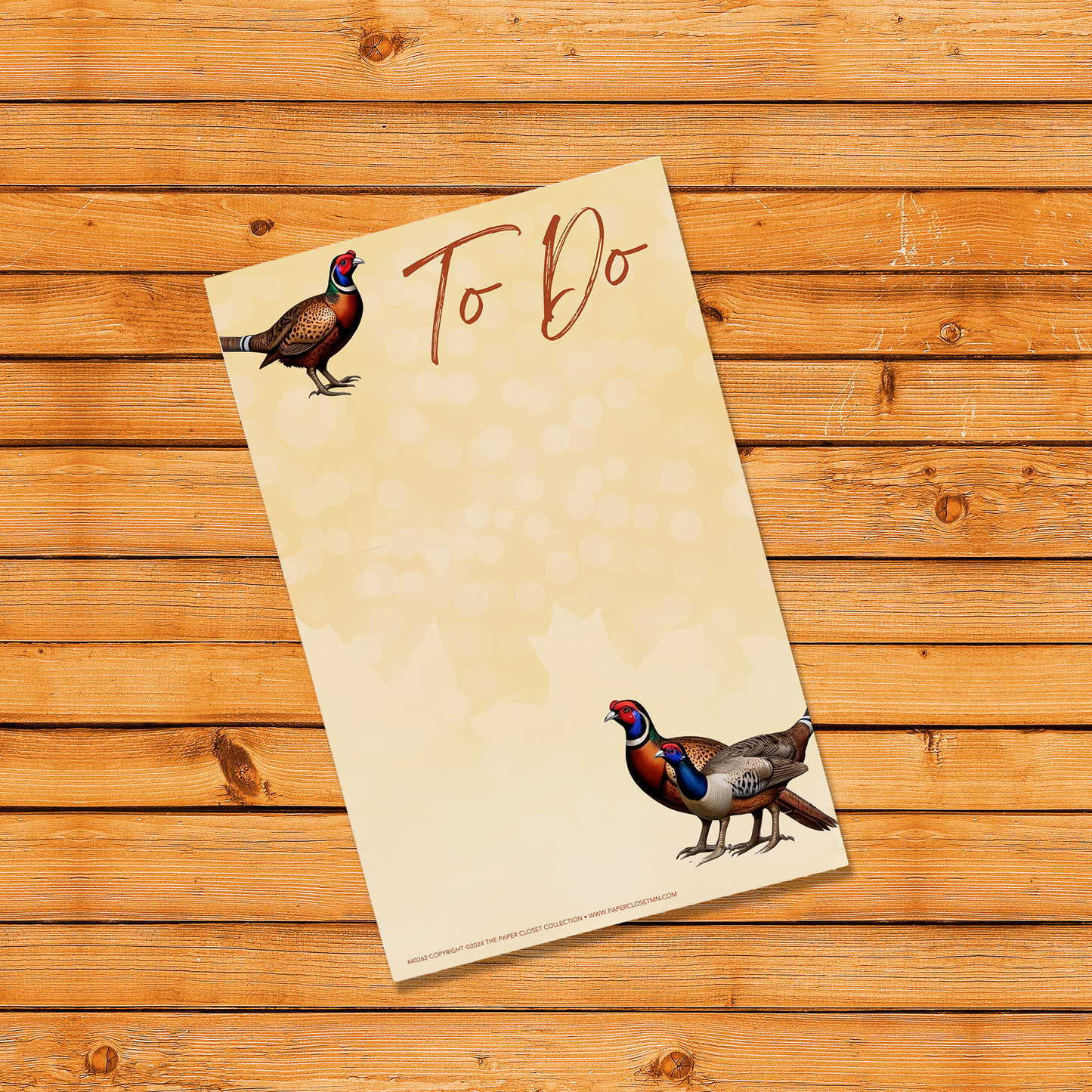 Autumn Animals 2024 To Do Notepad