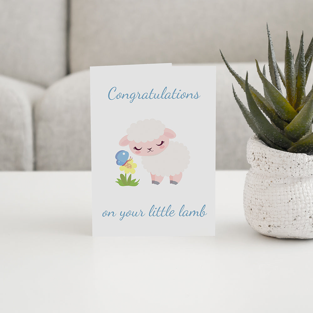 Congratulations on your Little Lamb Card