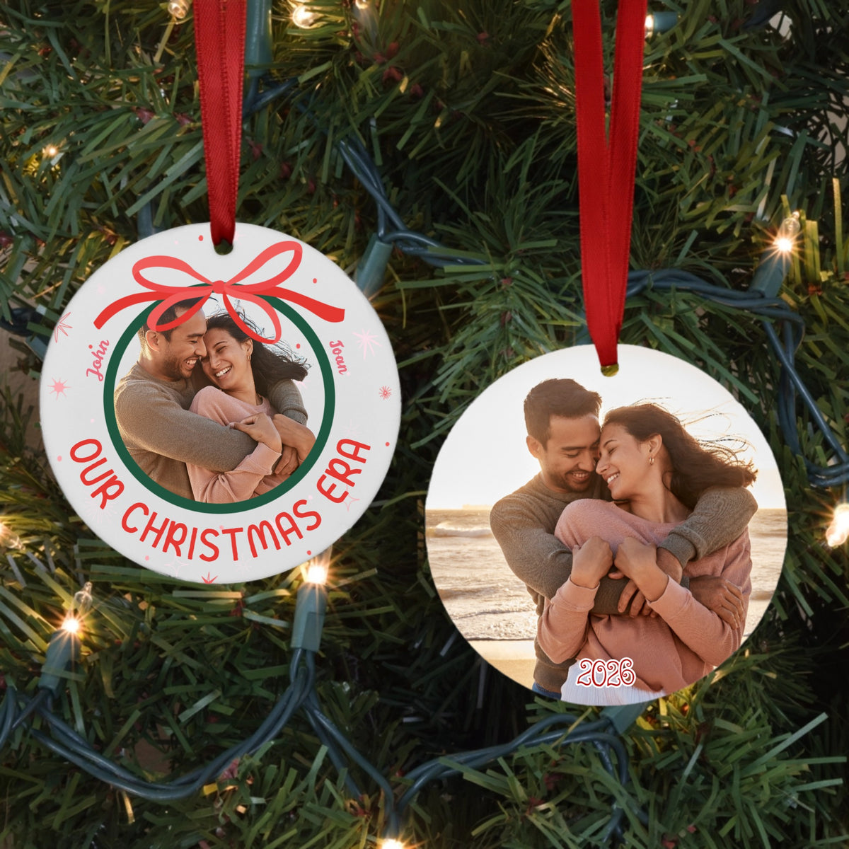 Christmas Era Porcelain Ornament