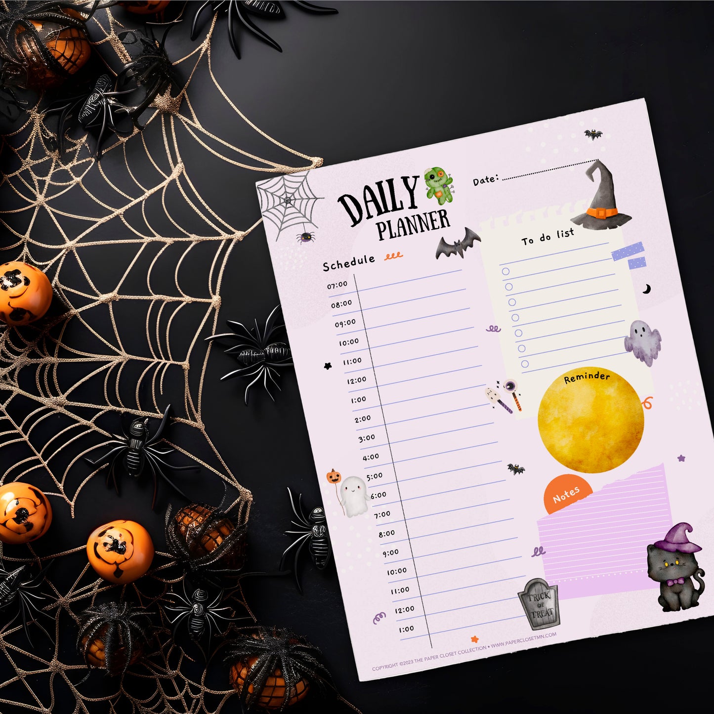 Halloween Daily Planner Pad