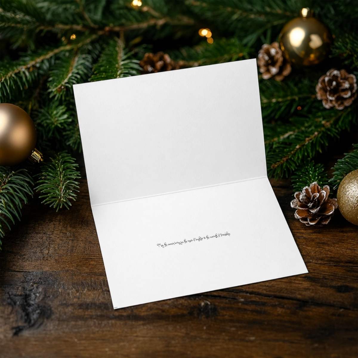 Elf Family Folded Card with Envelopes