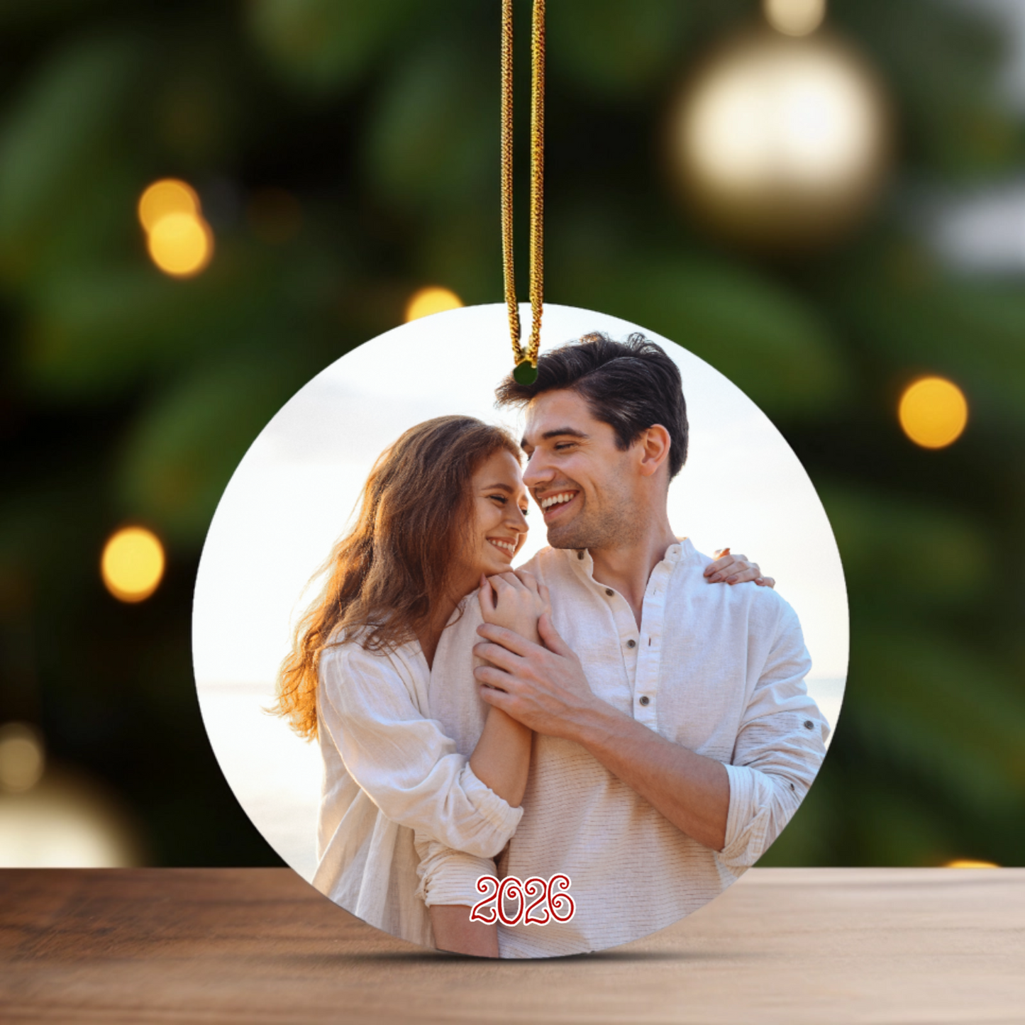 Mr. & Mrs. Photo Ornament