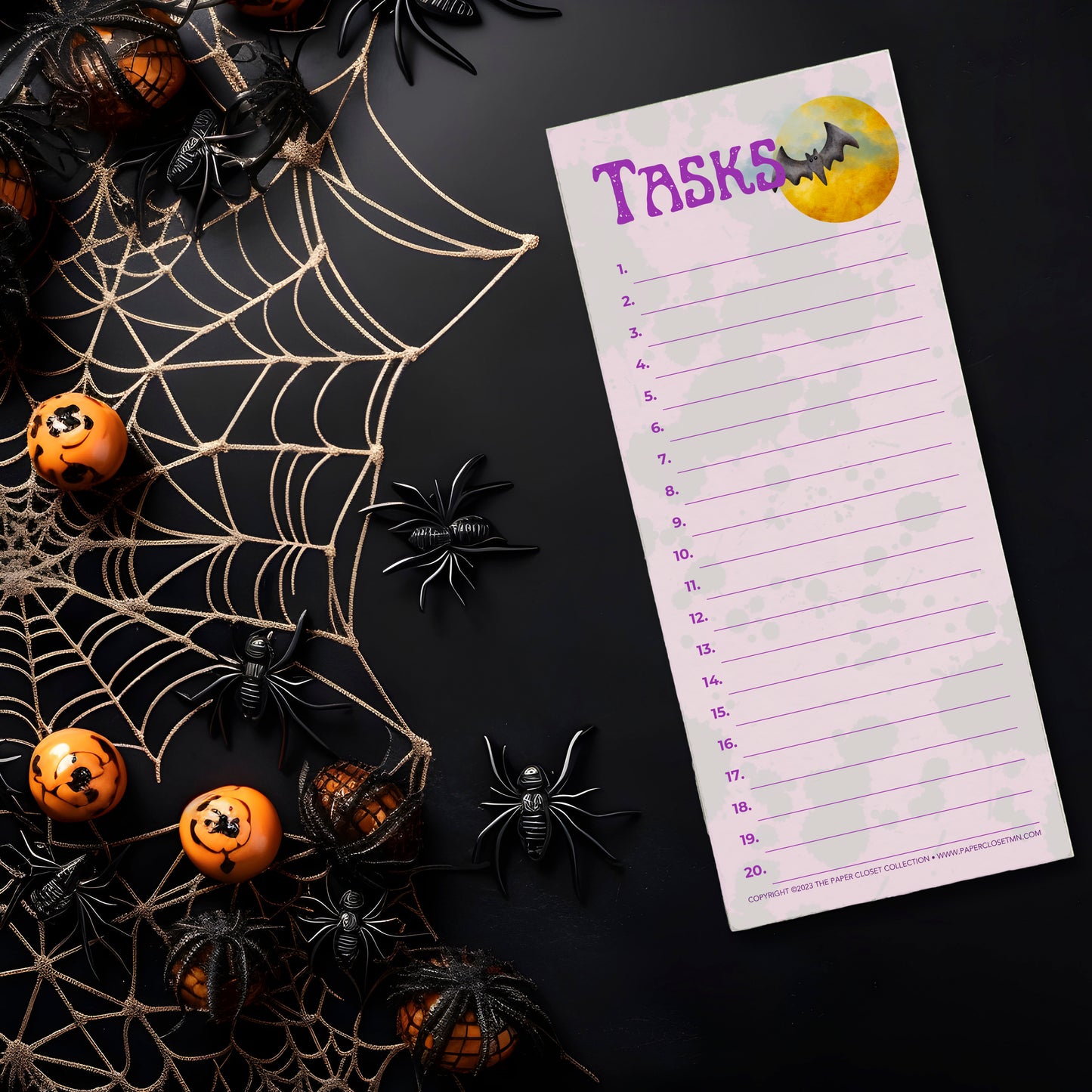 Halloween Task List Notepad