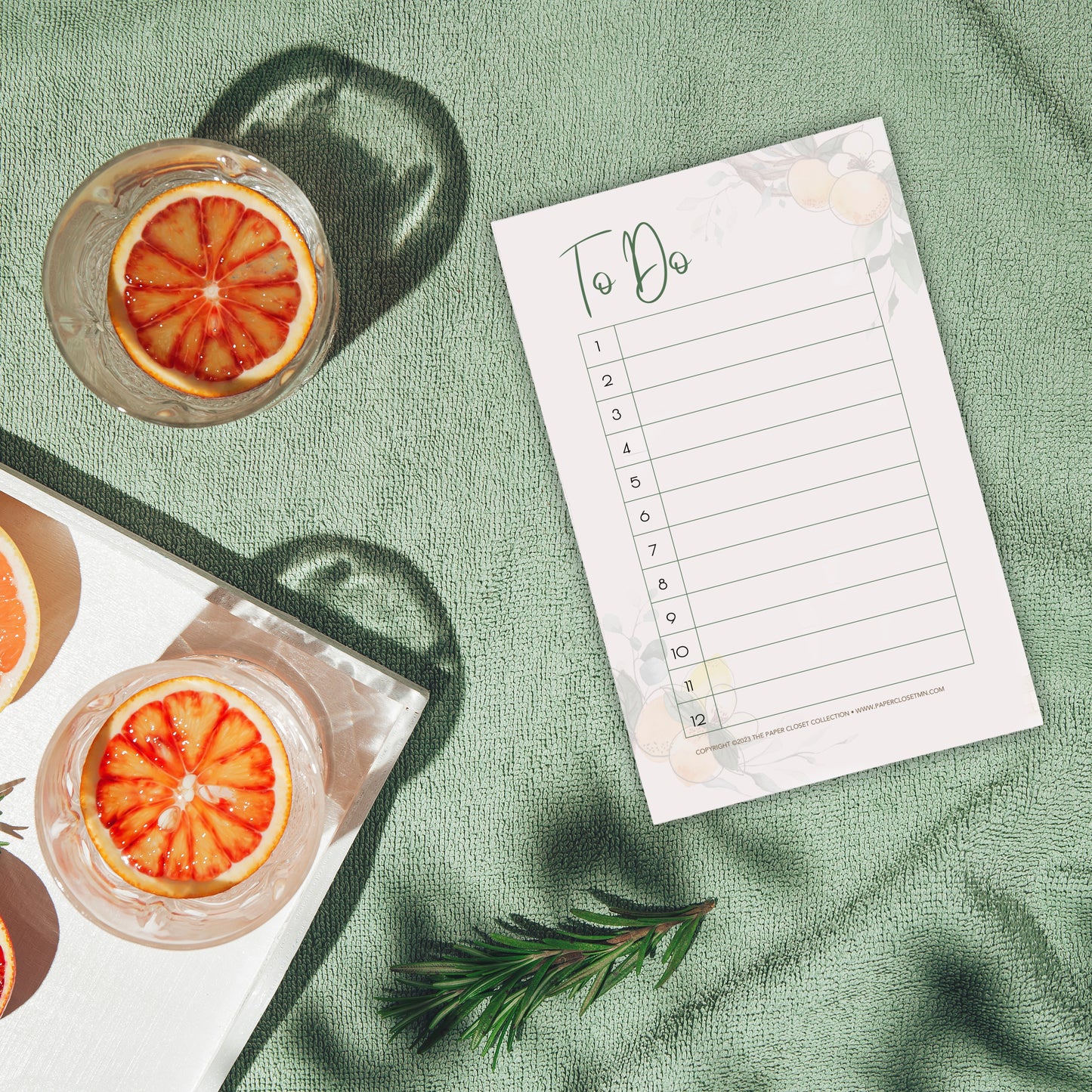 Orange Blossoms To Do pad