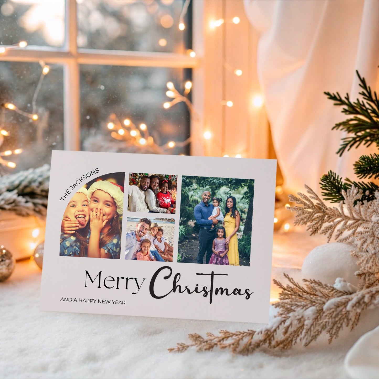 Photo Curved Card with Envelopes