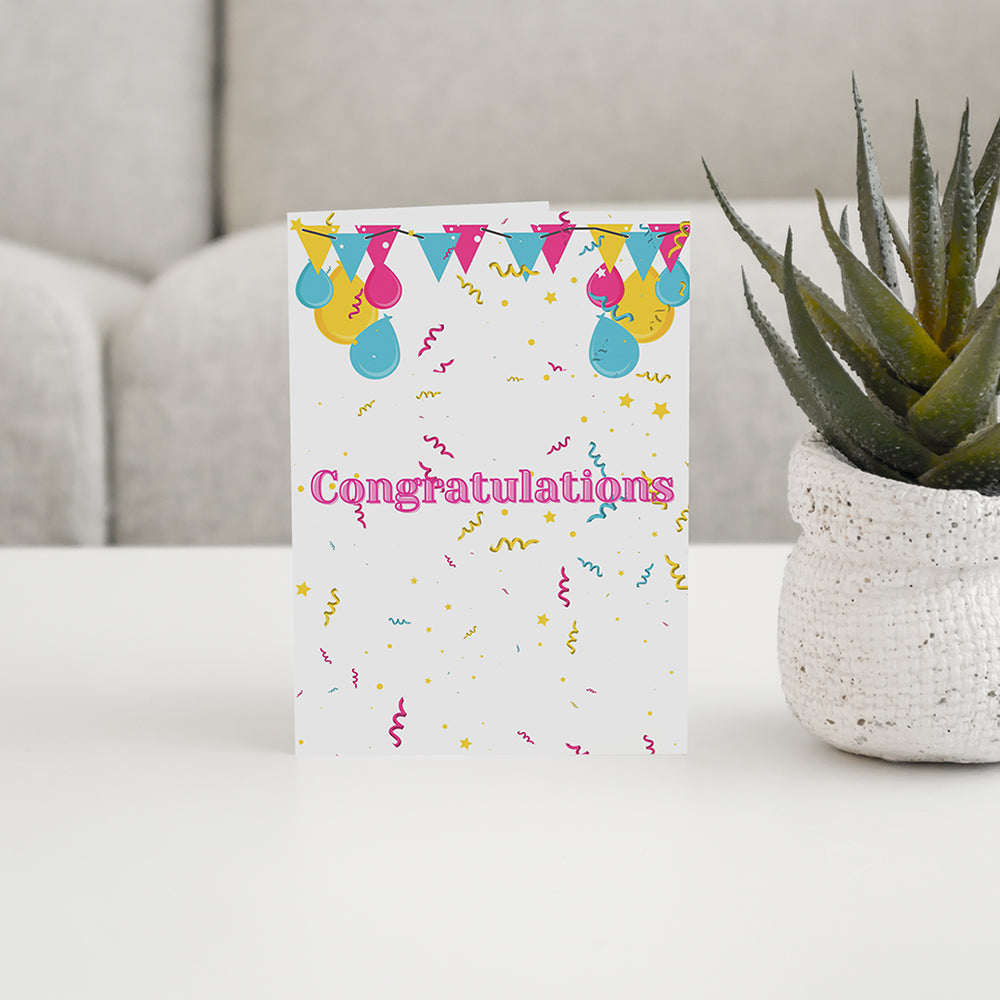 Balloons Congratulations Card