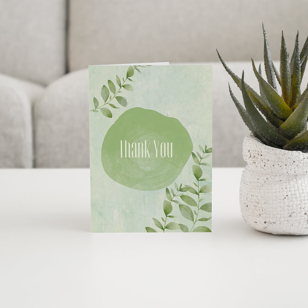 Ivy Watercolor Thank You Card
