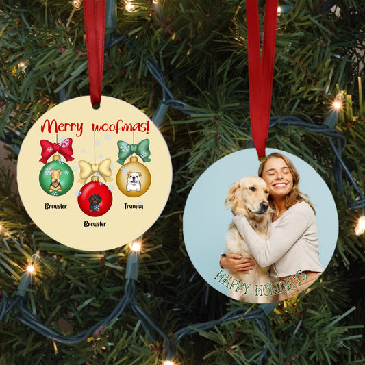 Merry Woofmas Porcelain Ornament