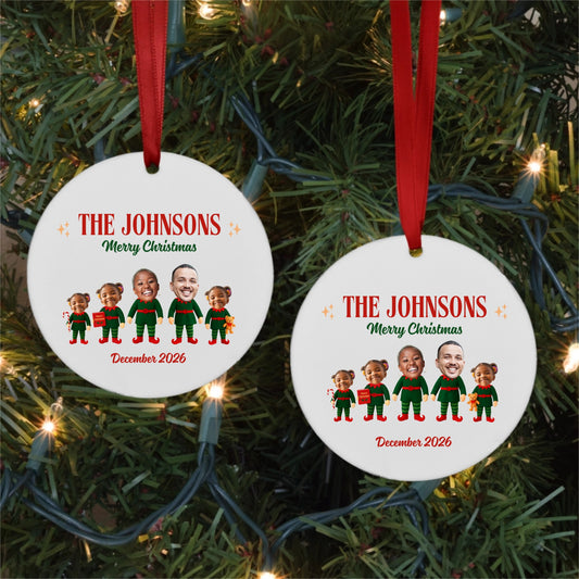 Elf Family Ornament