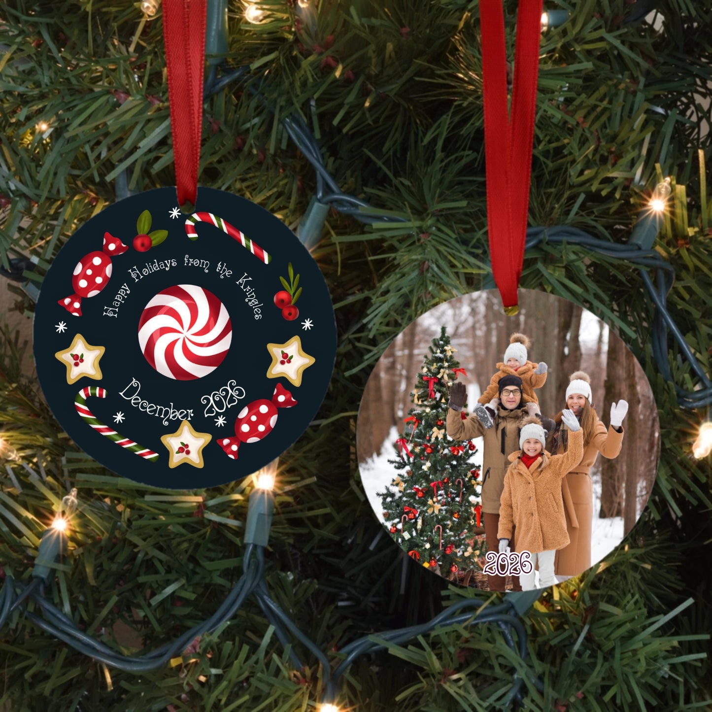 Christmas Goodies Photo Ornament