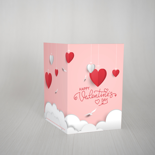 Heart in the Clouds Valentine Card