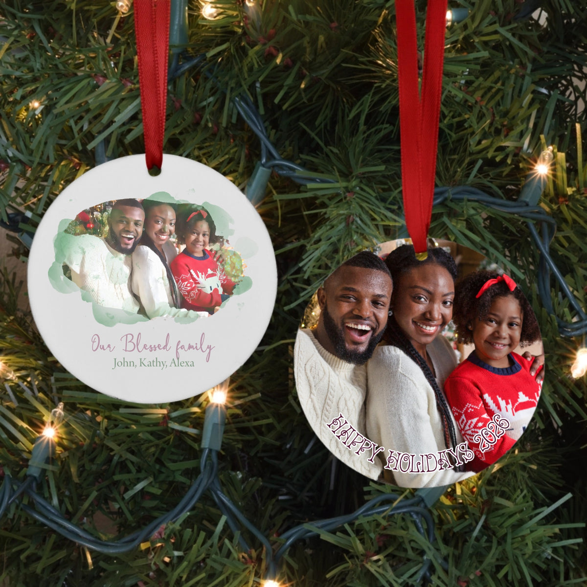 Our Blessed Family Porcelain Ornament