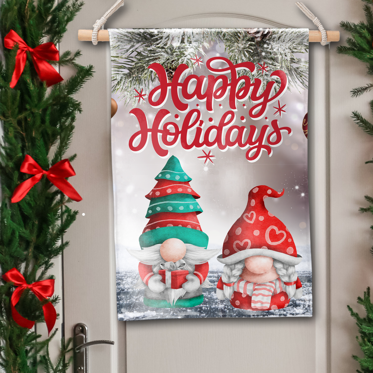 Winter Holiday Garden Flag