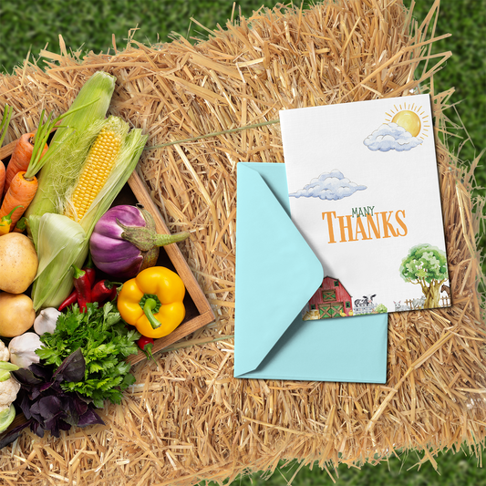 Farm Life Thank You Card