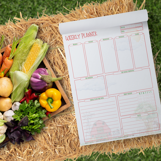 Farm Life Weekly Planner Pad