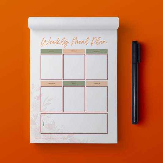 Autumn Meal Planner Pad