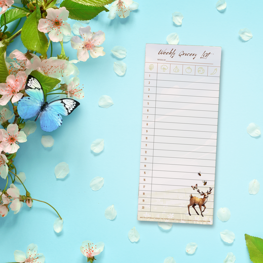 Spring Animals Grocery Notepad