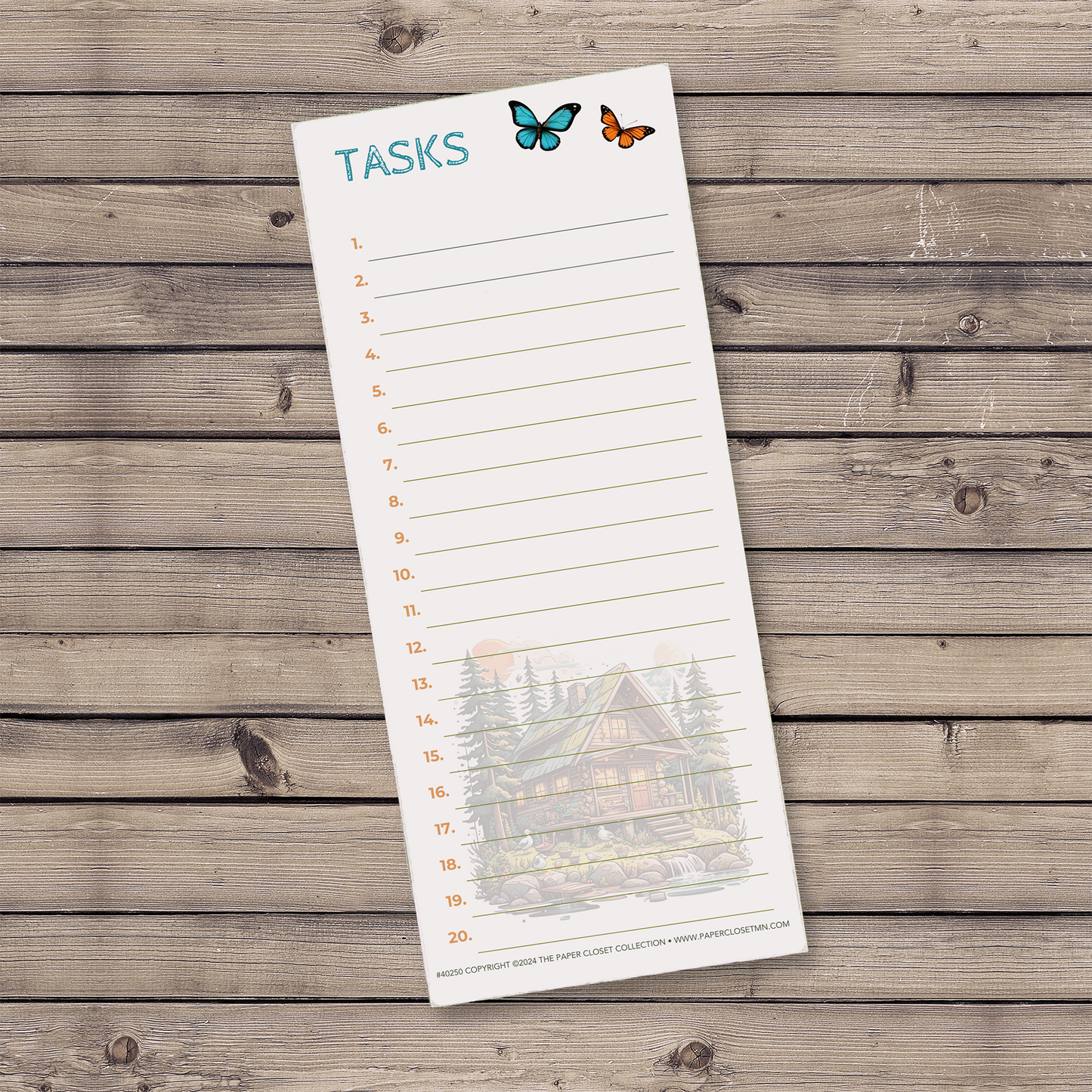 Summer Cabins Task List Notepad