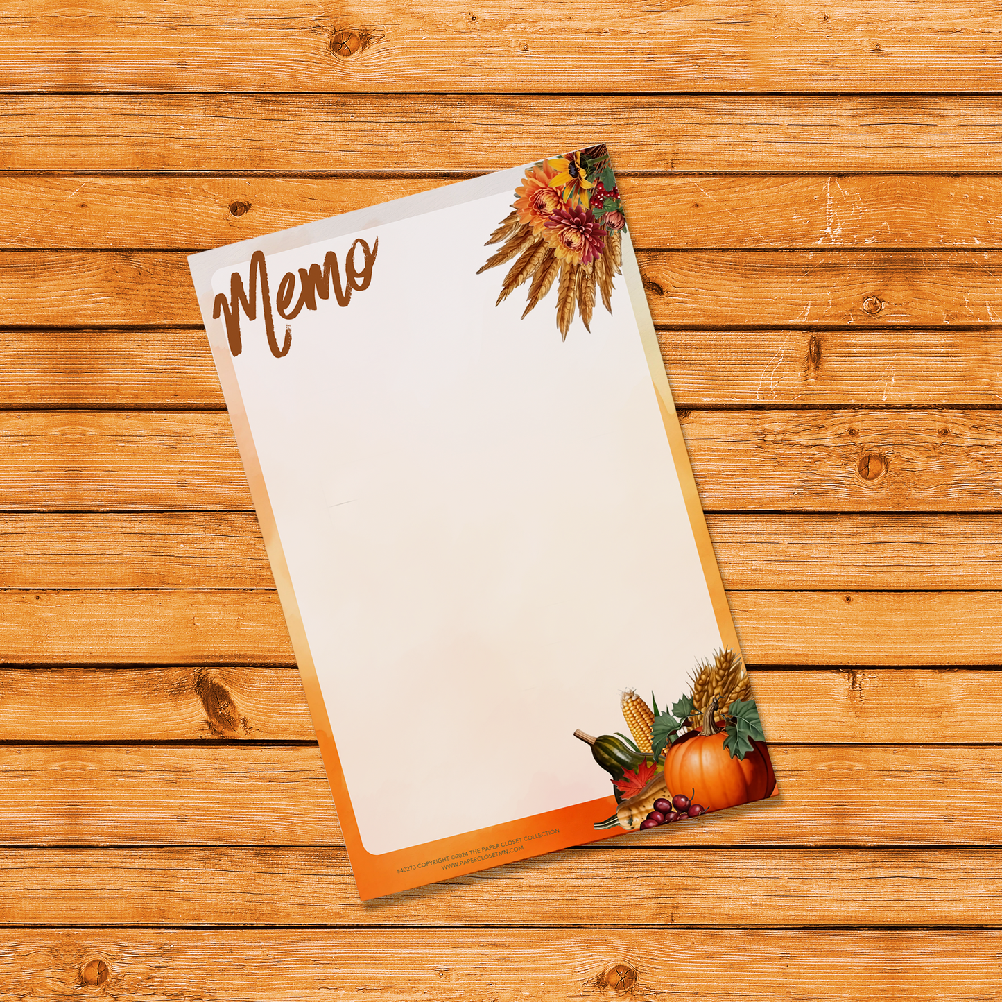 Autumn Botanicals 2024 Memo Pad