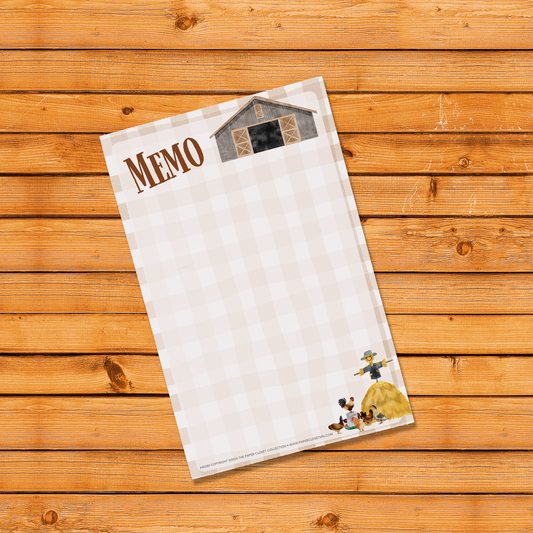 Autumn Barns 2024 Memo Pad