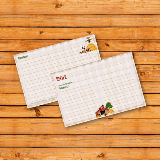 Autumn Barns 2024 Recipe Cards