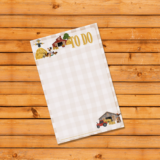 Autumn Barns 2024 To Do Notepad