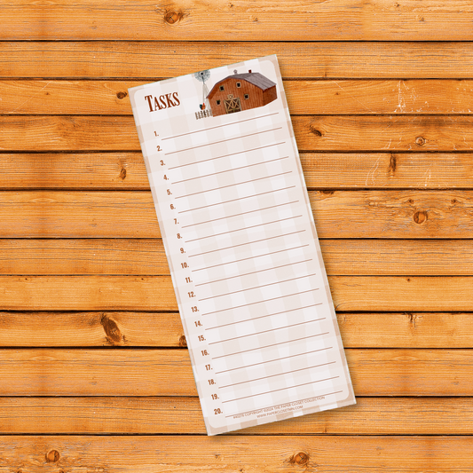 Autumn Barns 2024 Task List Notepad