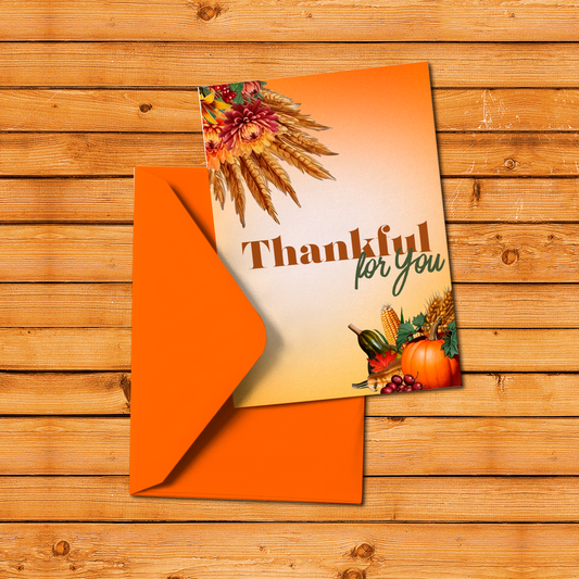 Autumn Botanicals 2024 Thank You Card
