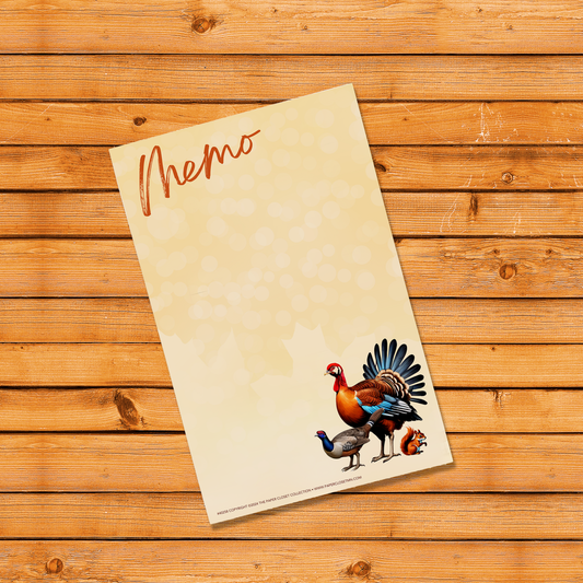 Autumn Animals 2024 Memo Pad