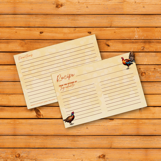 Autumn Animals 2024 Recipe Cards