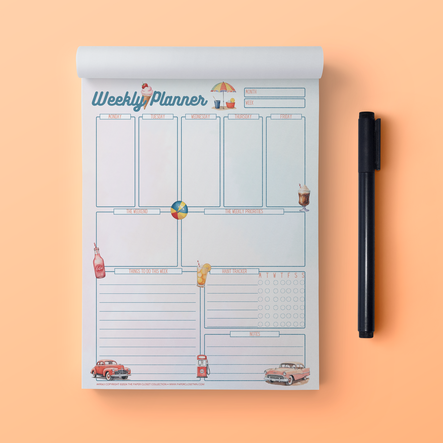 Wholesale Weekly Planner Checklist Pad