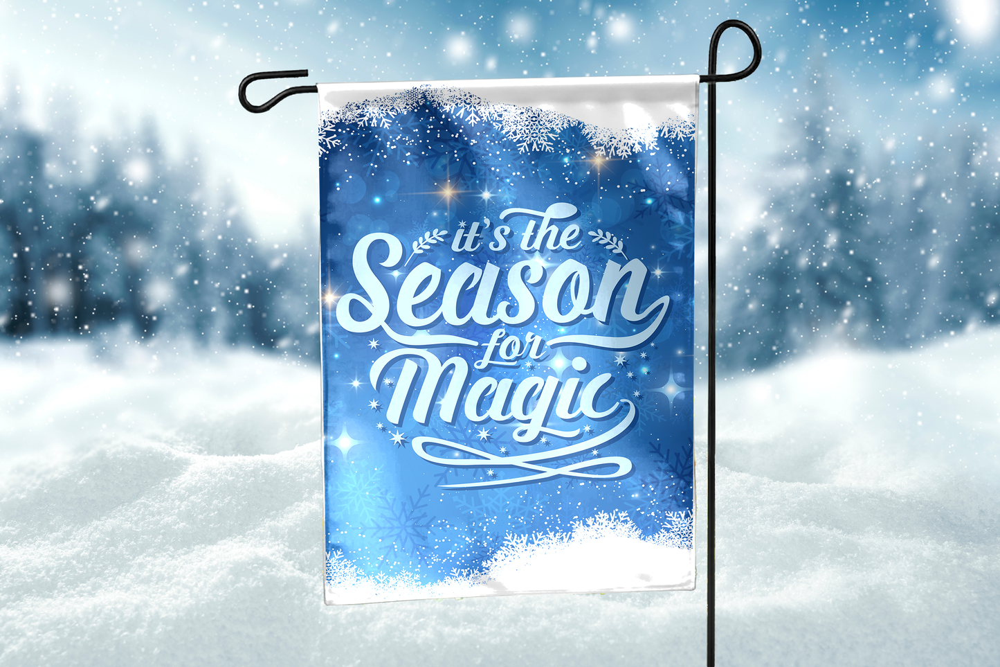 Winter Holiday Garden Flag