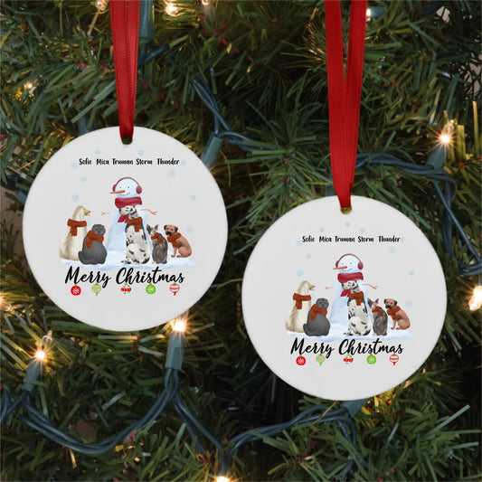 Snowy Pets Ornament