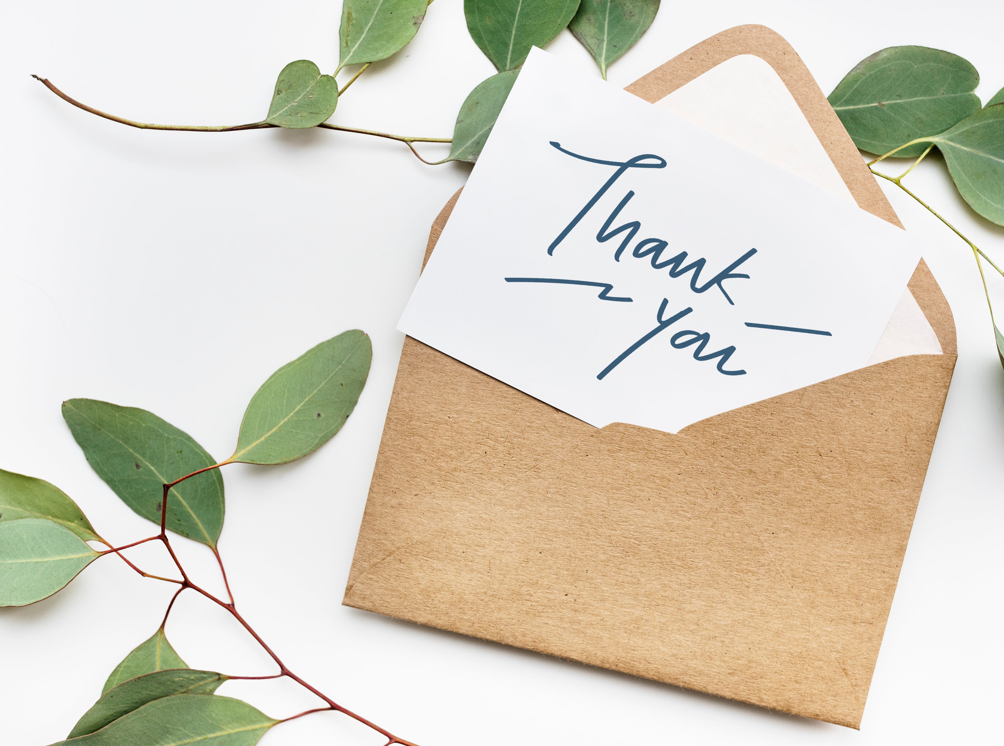 Thank You Card and Envelope