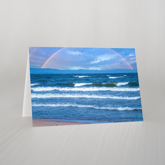 Waves Blank Folded Card