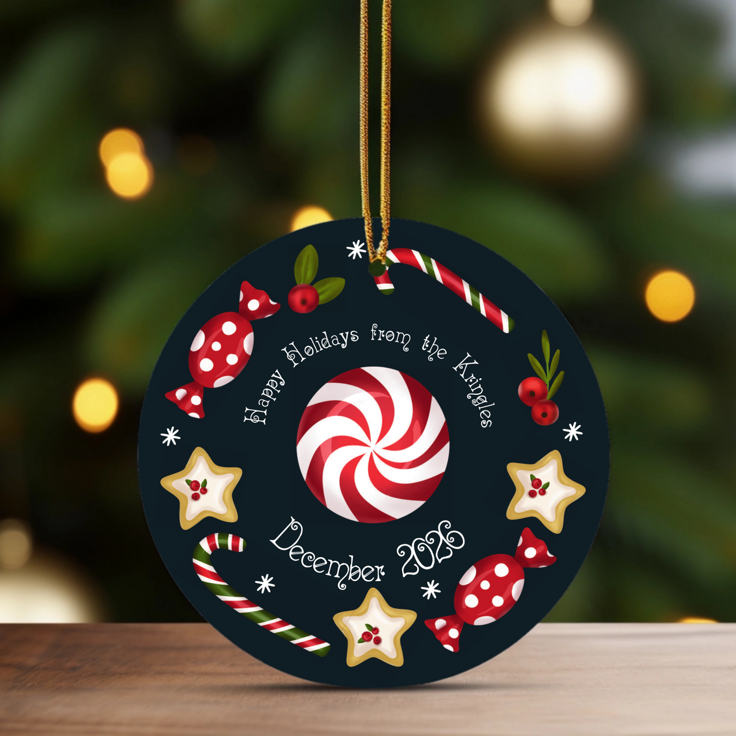 Christmas Goodies Photo Ornament