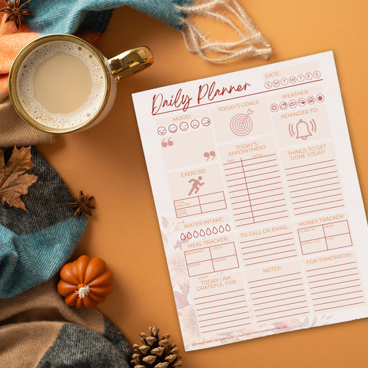 Autumn Daily Planner Pad