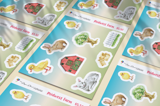 🌾 Farm Life Stickers - Bring Home the Charm of the Countryside! 🐔