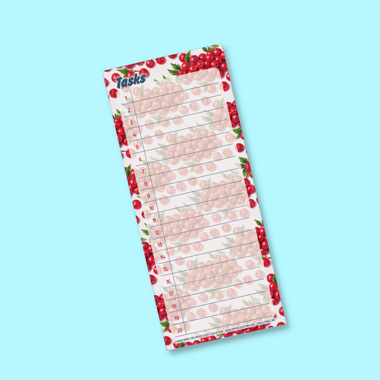 Winter Florals 2024 Task List Notepad