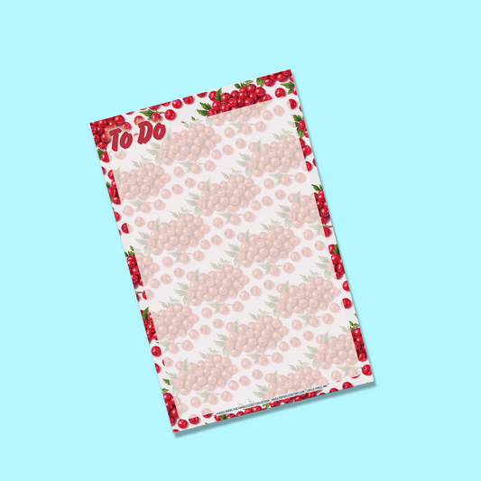 Winter Florals 2024 To Do Notepad