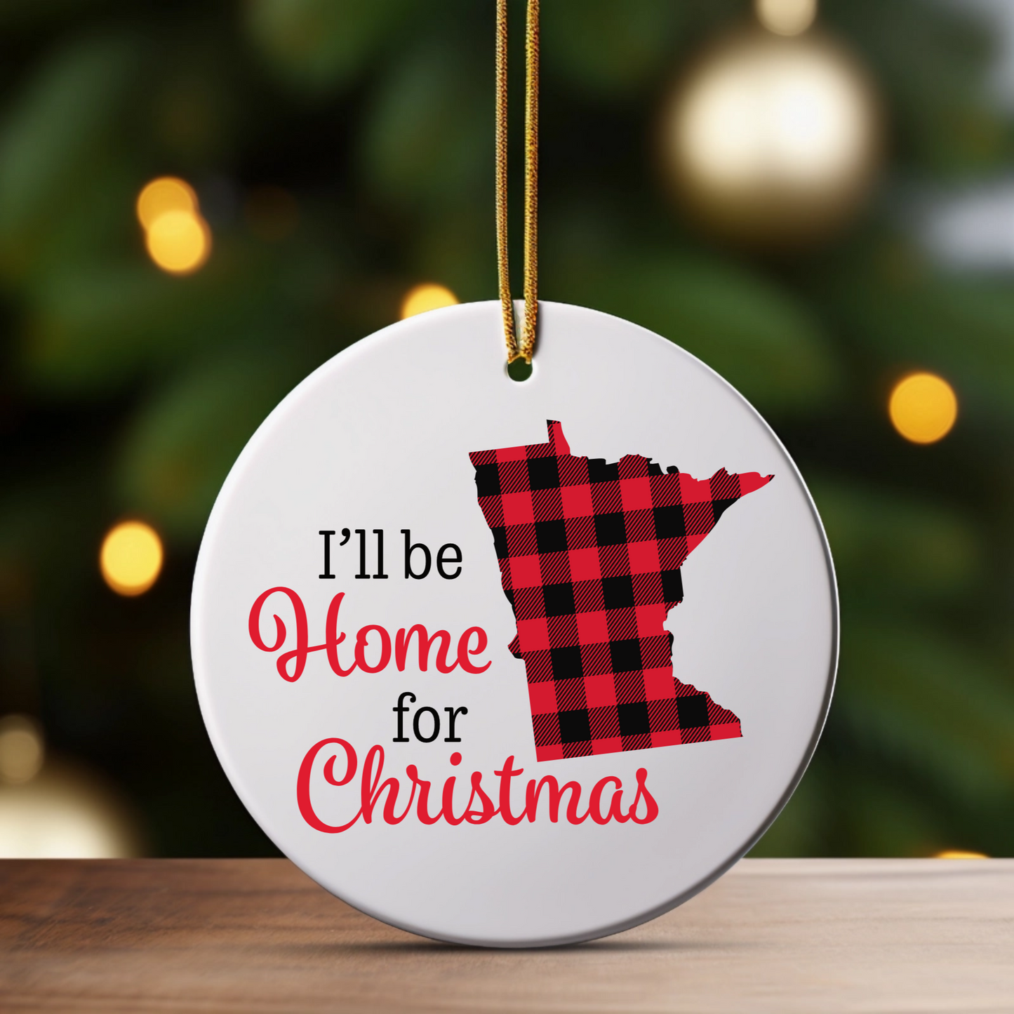 I'll Be Home for Christmas Photo Ornament