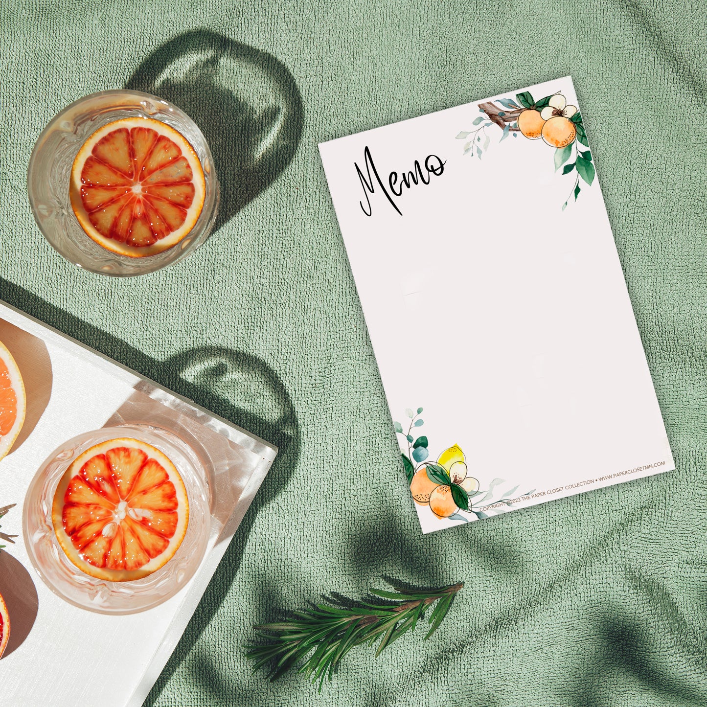 Orange Blossoms Memo pad