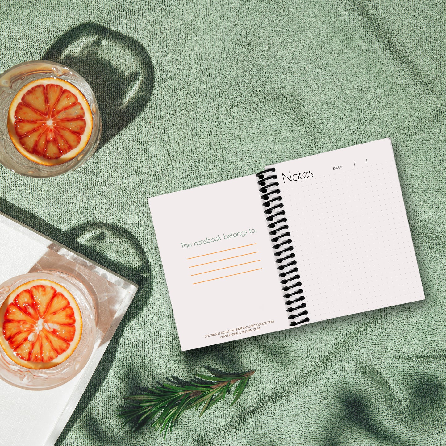 Orange Blossoms Small Notebook