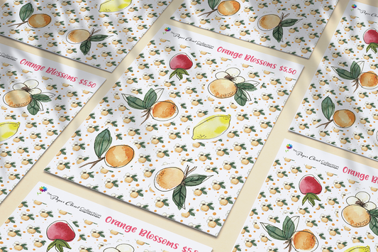 Orange Blossoms Stickers